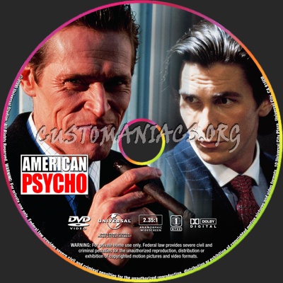 American Psycho dvd label