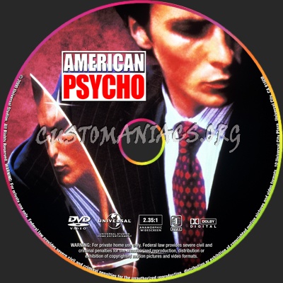 American Psycho dvd label