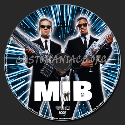 Men In Black dvd label