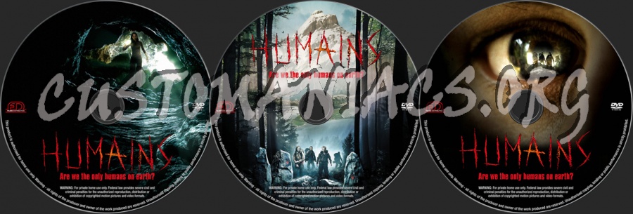 Humains dvd label