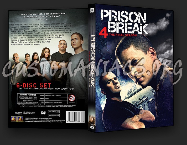 Prison Break Season 4 dvd cover