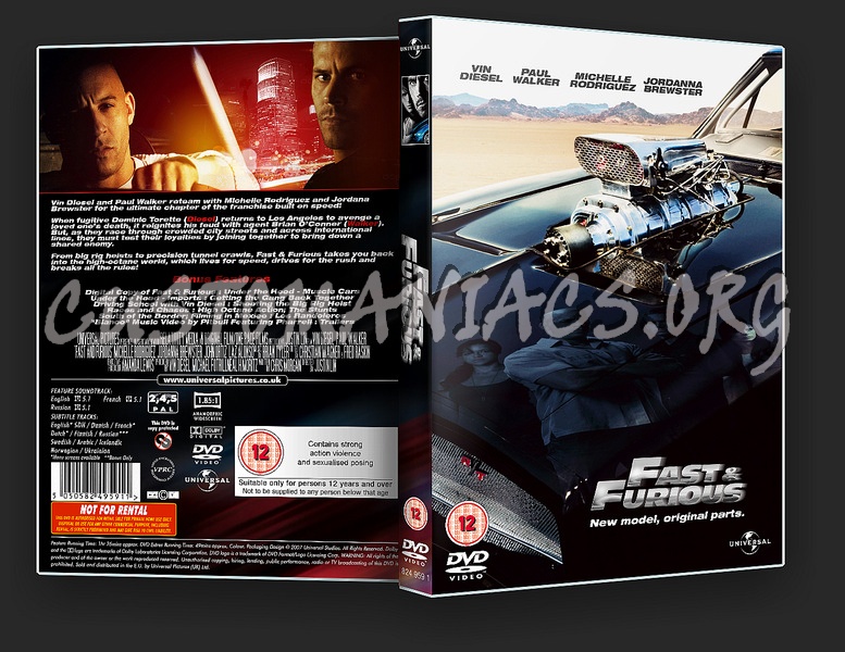 Fast & Furious dvd cover