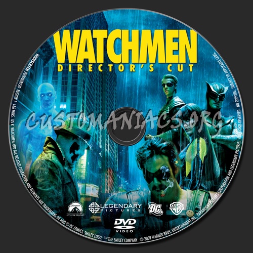 Watchmen (Director's Cut) dvd label