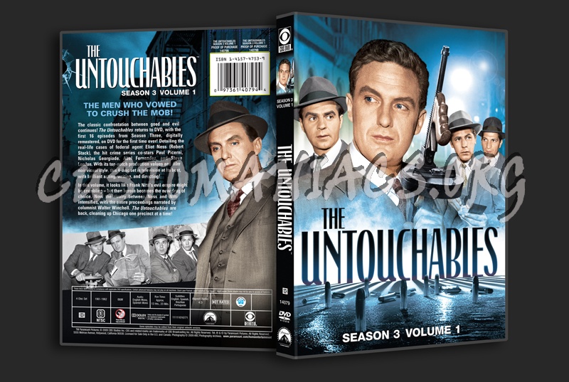 The Untouchables Season 3 Volume 1 dvd cover - DVD Covers & Labels