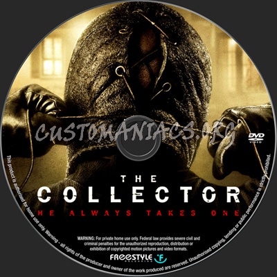 The Collector dvd label