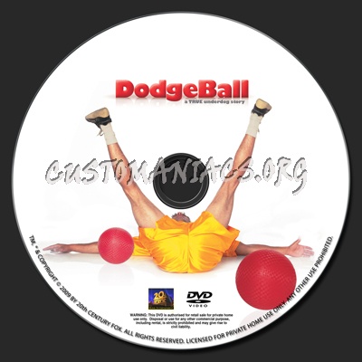 Dodgeball dvd label