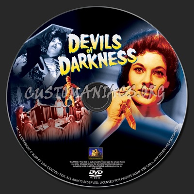 Devils Of Darknes dvd label