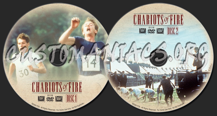 Chariots of Fire dvd label