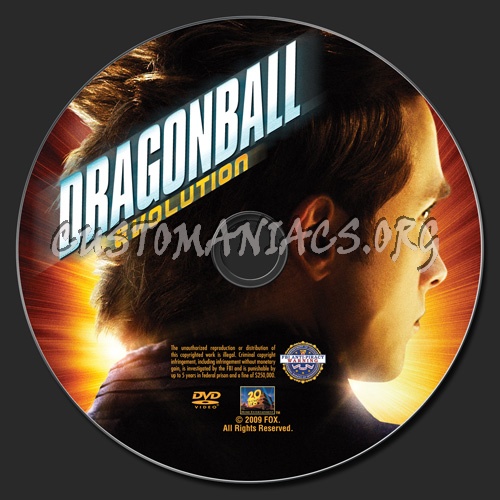 Dragonball Evolution dvd label