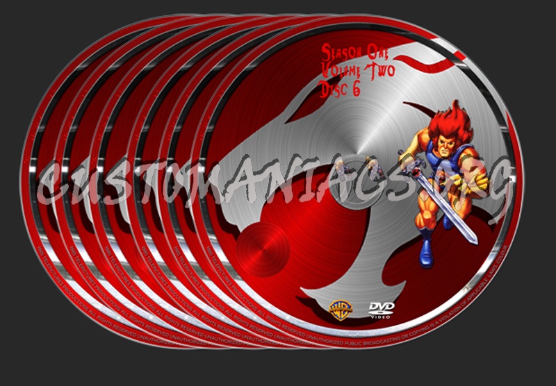 Thundercats Season 1 Volume 2 dvd label