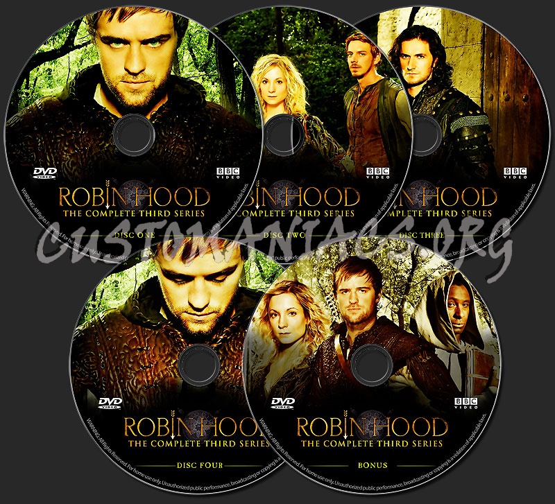 Robin Hood - The Complete Third Series dvd label