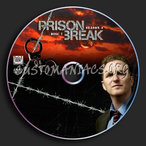 Prison Break : Season 4 : Disc 7 UK dvd label
