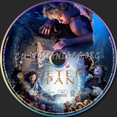 Peter pan dvd label