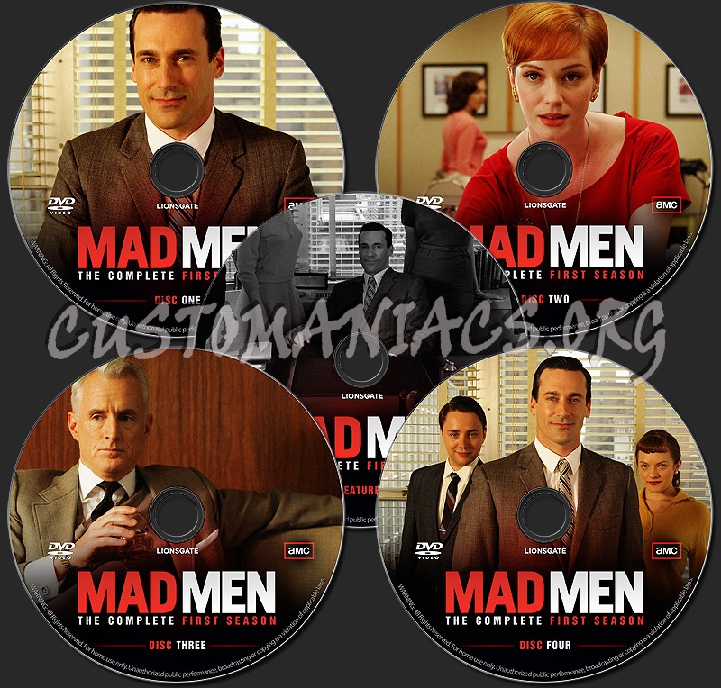 Mad Men - The Complete First Season dvd label