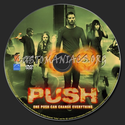 Push dvd label