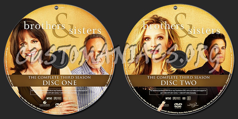 Brothers & Sisters - Season 3 dvd label