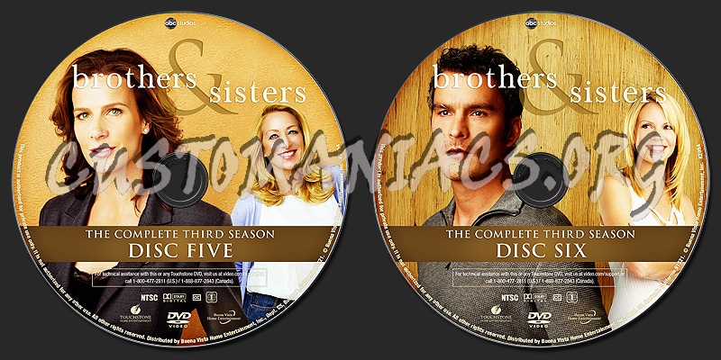 Brothers & Sisters - Season 3 dvd label