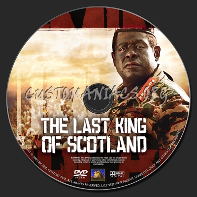 The Last King of Scotland dvd label