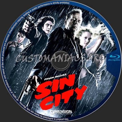 Sin City blu-ray label