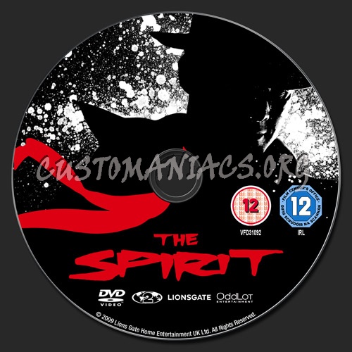 The Spirit dvd label