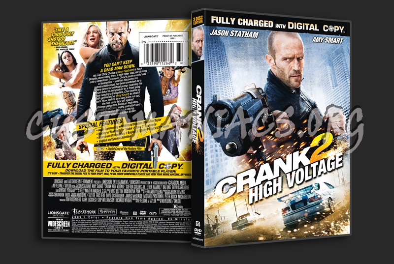 Crank 2 High Voltage dvd cover - DVD Covers & Labels by