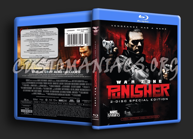 Punisher 2 WarZone blu-ray cover - DVD Covers & Labels by Customaniacs ...