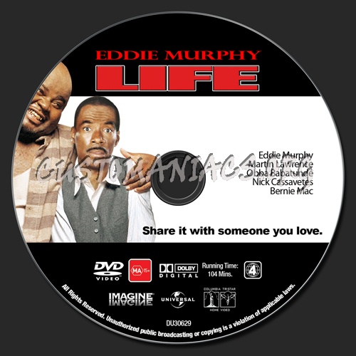 Eddie Murphy Collection - Life dvd label