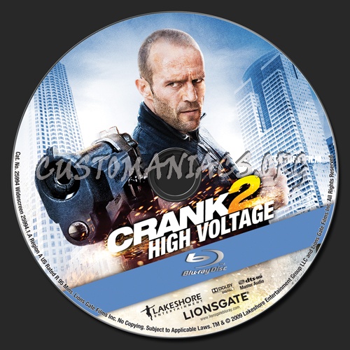 Crank 2 High Voltage blu-ray label - DVD Covers & Labels by