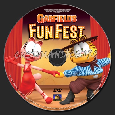 Garfield's Funfest dvd label