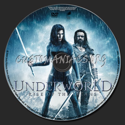 Underworld Rise Of The Lycans dvd label