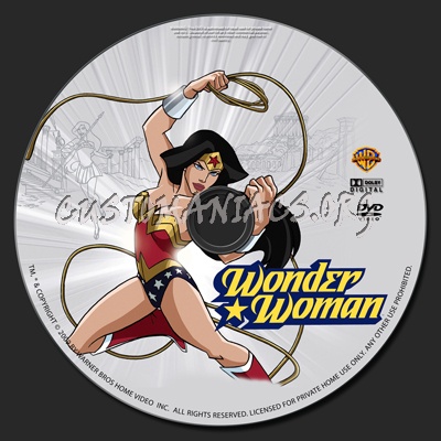 Wonder Woman 2009 dvd label