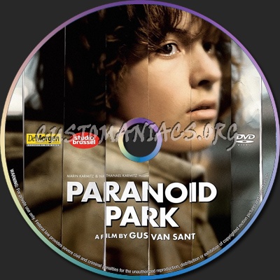 Paranoid Park dvd label