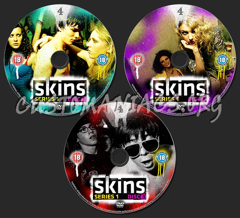 SKINS - Series 1 dvd label