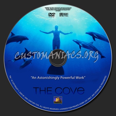 The Cove dvd label