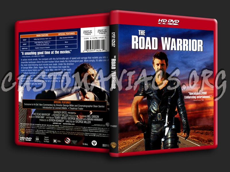 Mad Max 2 The Road Warrior dvd cover