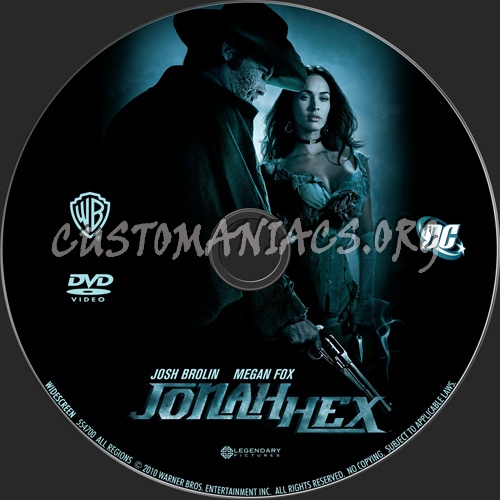 Jonah Hex dvd label