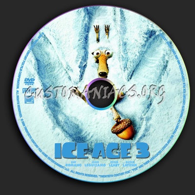 Ice Age 3 dvd label