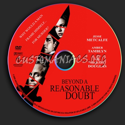 Beyond A Reasonable Doubt dvd label