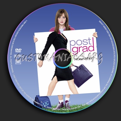 Post Grad dvd label