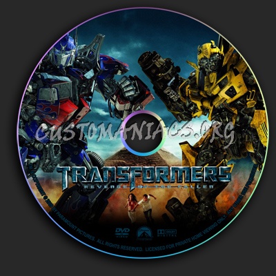 Transformers 2 dvd label