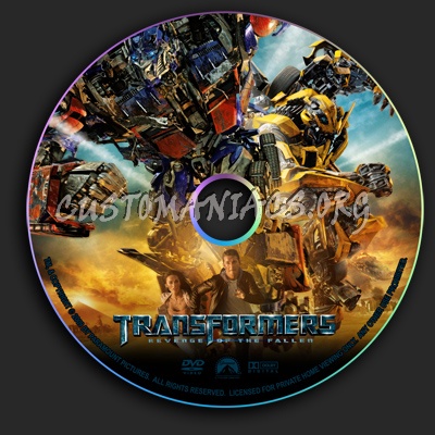 Transformers 2 dvd label