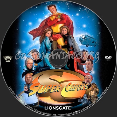 Super Capers dvd label