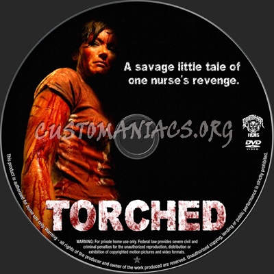 Torched dvd label