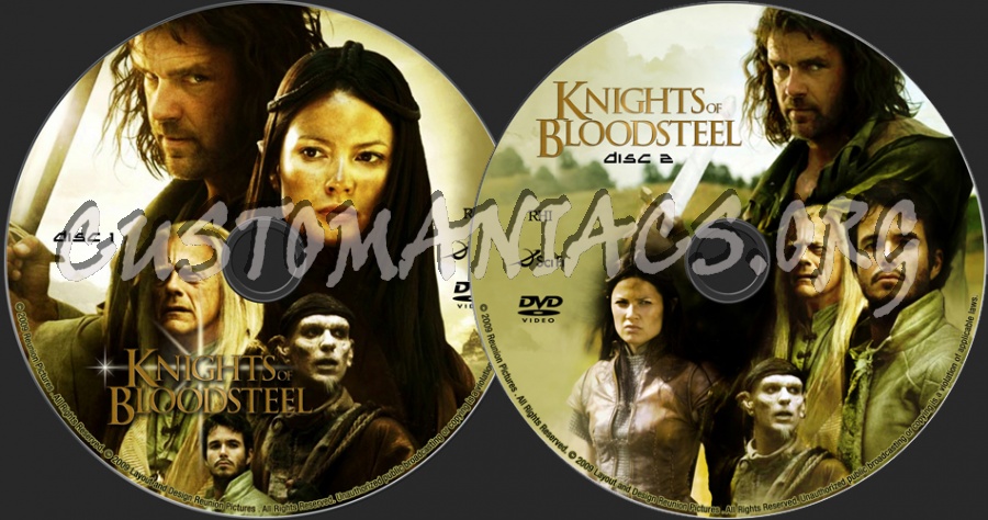 Knights of Bloodsteel dvd label