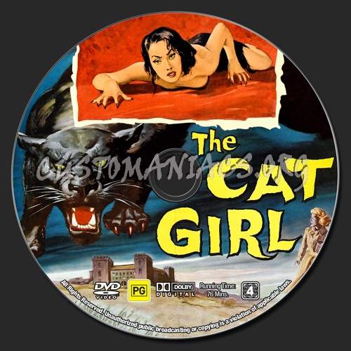 The Cat Girl dvd label