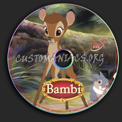 Bambi dvd label