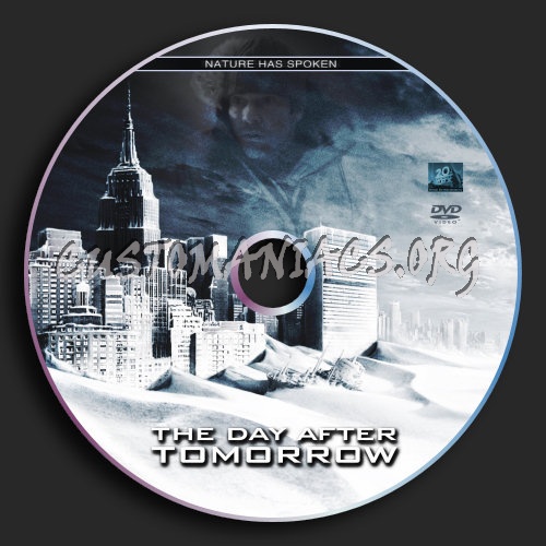 The Day After Tomorrow dvd label