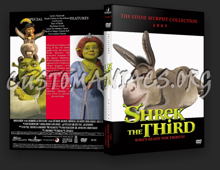 Shrek The Third - The Eddie Murphy Collection dvd cover