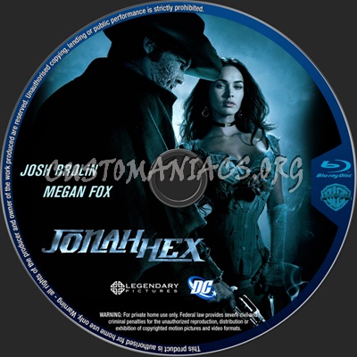 Jonah Hex blu-ray label