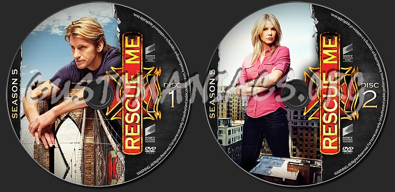 RESCUE ME - Season 5 dvd label